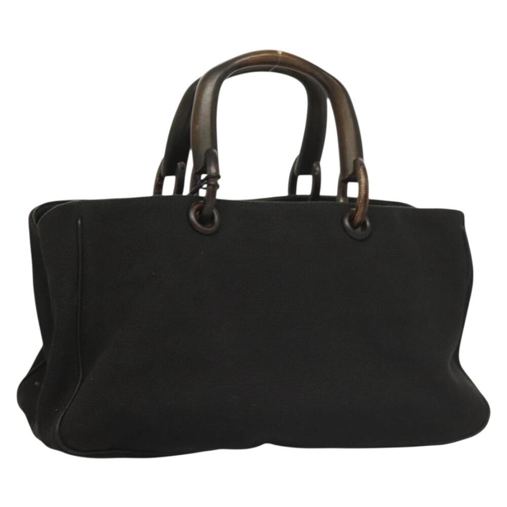 GUCCI Hand Bag Canvas Black